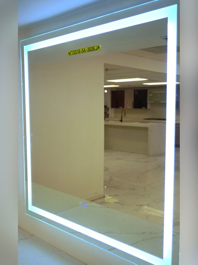 LED bathroom mirror OS18-5A-3636 at Golden Cabinets & Stone, Honolulu