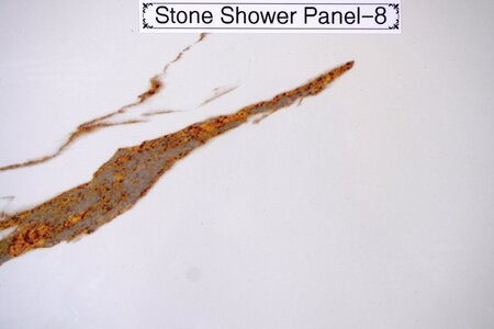 Stone shower panel style 8 at Golden Cabinets & Stone, Honolulu